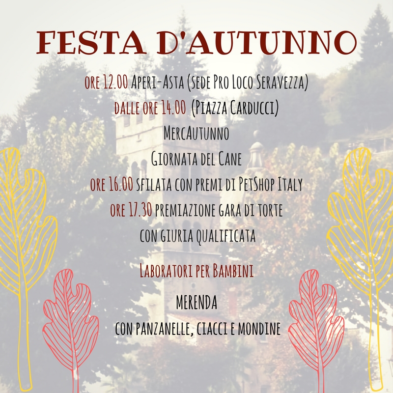 Festa D Autunno Associazione Turistica Pro Loco Seravezza